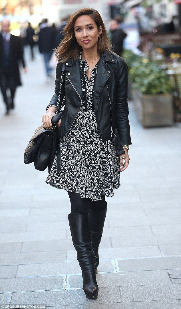 How to Style a Leather Jacket with Dresses